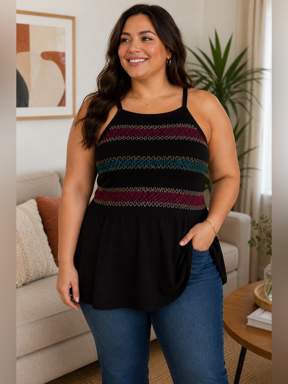 Torrid black sleeveless top